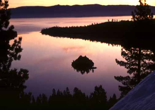 First Light, Emerald Bay.