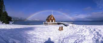 2 dog Rainbow, Chambers Landing