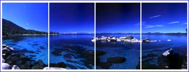 Granite Boulders, East Shore, Lake Tahoe.